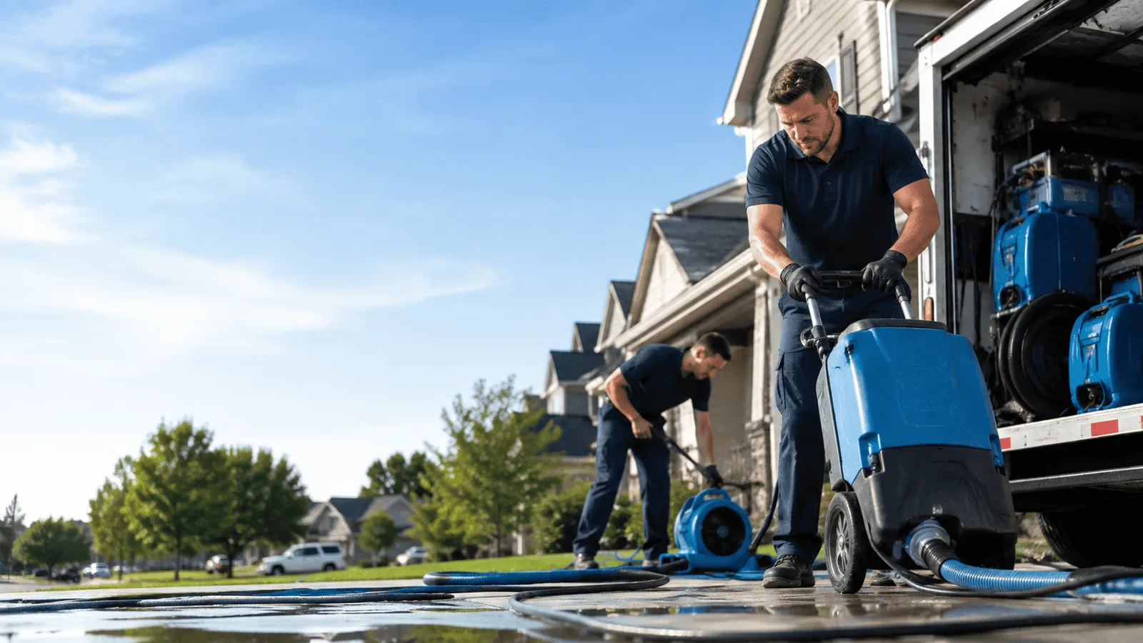 Dehumidification being performed in Shoemakersville, PA